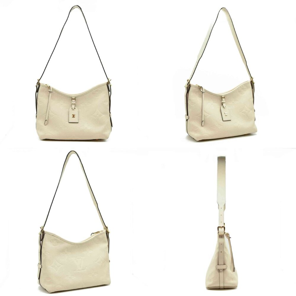 $3100 Louis Vuitton Empreinte Carryall PM Cream RFID Convertible Shoulder M46293 - Picture 11 of 12